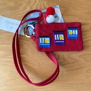 NWT Vera Bradley Ski Slope Snoopy Woodstock Ski Lift Zip ID Lanyard